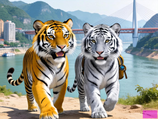 金虎银虎兄妹，研学之旅中的知识探险记