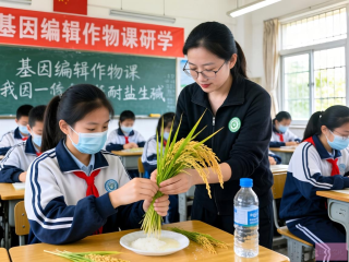 基因编辑作物课，中学生探索水稻耐盐碱基因奥秘