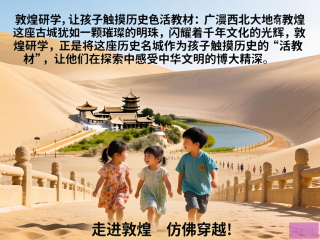 敦煌研学之旅，孩子与历史的亲密接触
