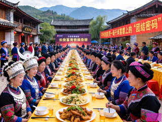千米团结宴，哈尼族长街宴的文化密码