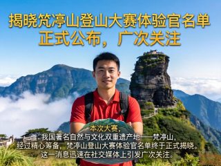 梵净山登山大赛体验官名单重磅揭晓，引爆公众目光！
