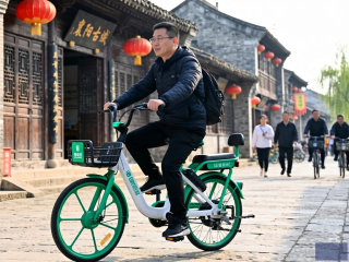 襄阳古城共享单车升级，电动助力款引领绿色出行新体验