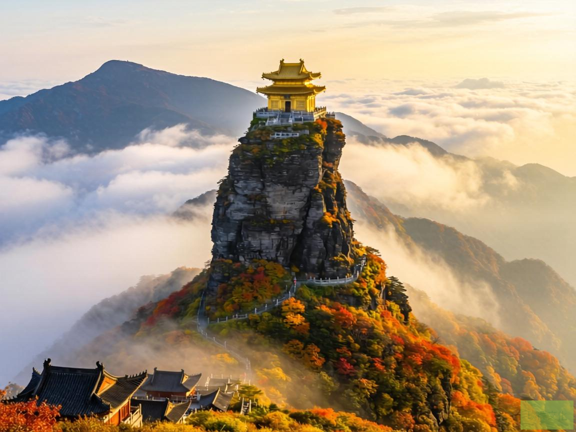 在贵州东北部的崇山峻岭中，梵净山以其独特的自然景观和深厚的文化底蕴，成为了我国著名的旅游胜地。而在这座神秘的山巅，有一处被誉为云海中的生态孤岛的圣地——梵净山金顶