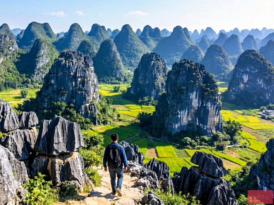 万峰林，喀斯特地貌的天然画卷