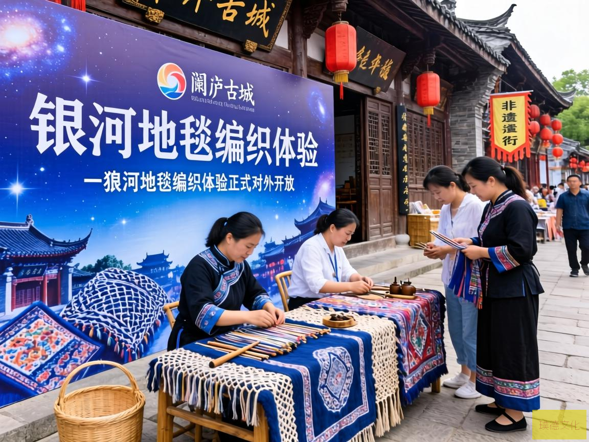 阆中古城，这座历史悠久的千年古都，近日又添新彩。在非遗街区中，一项独具特色的体验活动——银河地毯编织体验正式对外开放。游客们在这里，不仅能感受古城的深厚文化底蕴，还能亲手体验传统手工艺的魅力