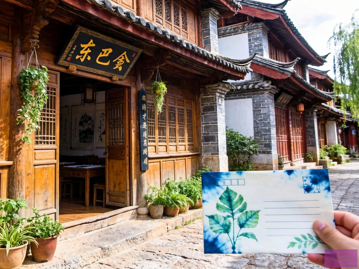 在丽江古城的静谧角落，有一座被时光温柔包围的东巴纸坊。这里，历史的沉淀与自然的馈赠交织出一幅独特的画卷。而今，东巴纸坊推出了一项别具一格的定制服务——植物染信纸