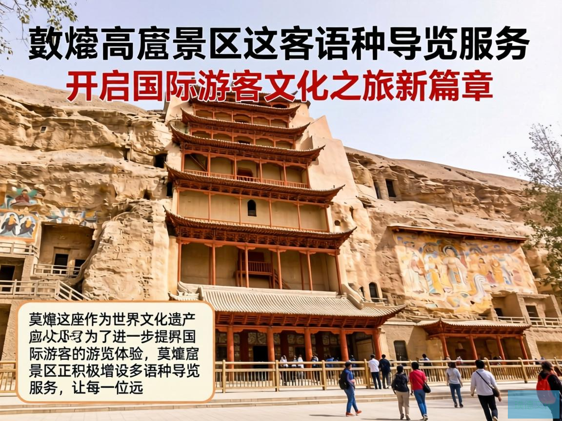 莫高窟景区多语种导览服务，开启国际游客文化之旅新篇章