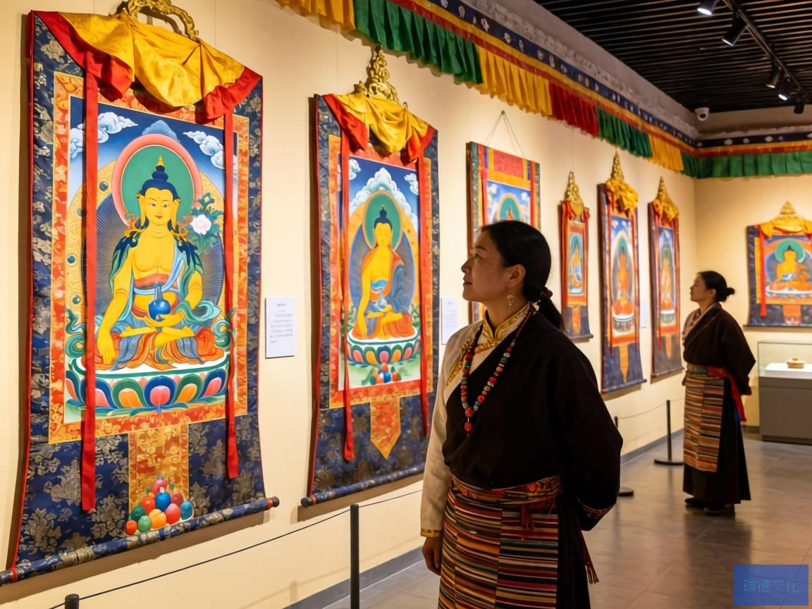 在甘南州博物馆，一场名为藏族文化的新展览如约开幕，为观众们揭开了这片神秘土地的古老面纱。展览中，唐卡与藏医艺术两大瑰宝交相辉映，让人流连忘返
