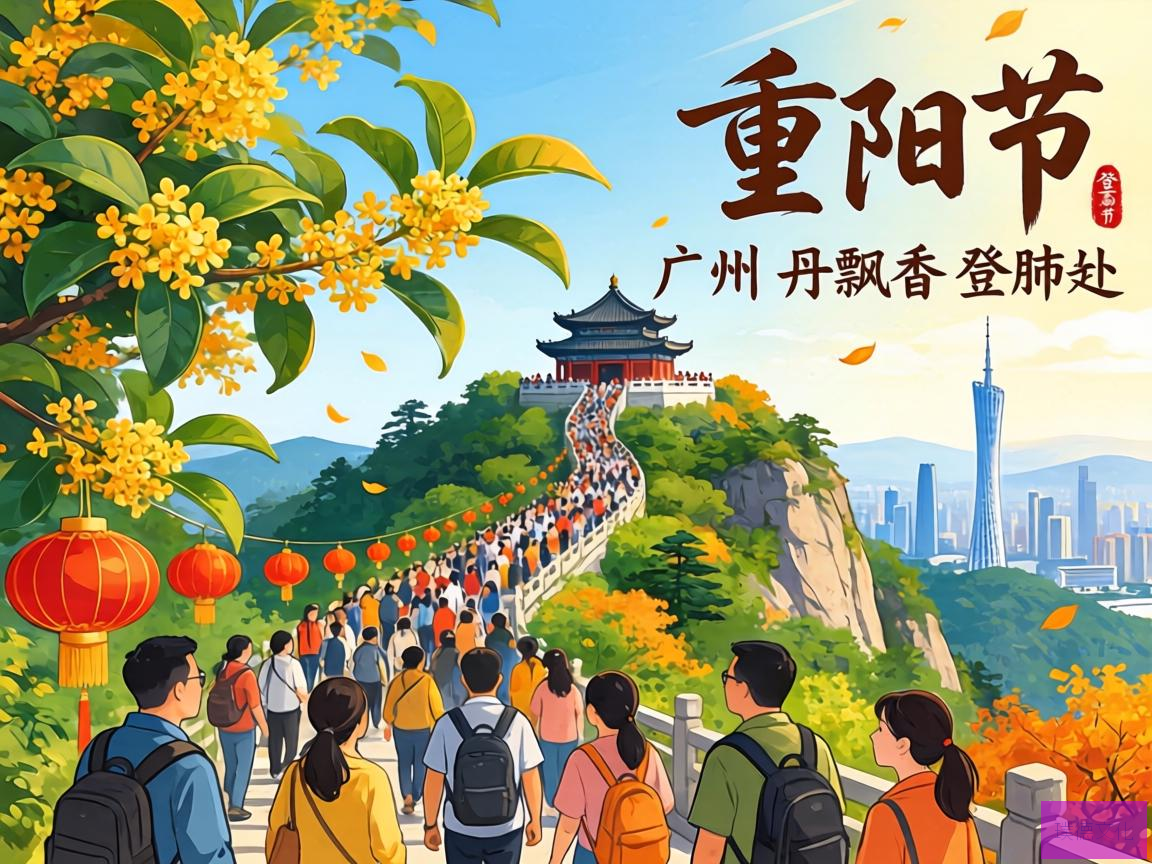 秋风送爽，丹桂飘香，广州的重阳登高活动火热开启，市民们纷纷齐聚白云山，共赴一场秋日祈福之旅