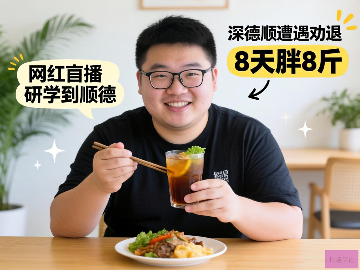 8天胖8斤的网红博主在顺德遭遇劝退，研学之旅引发深思