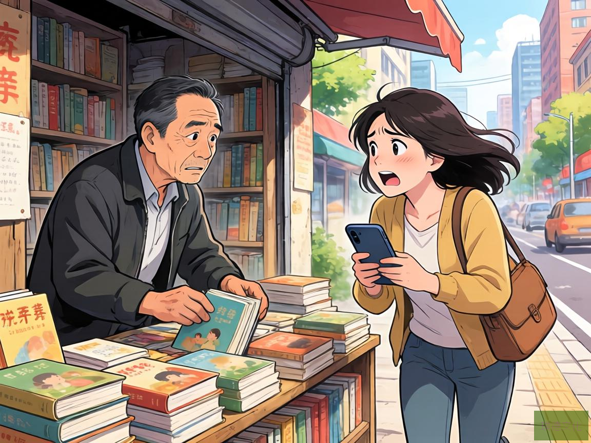 在繁华的都市边缘，一家不起眼的小书店里，摊主李先生正忙碌地整理着书籍。他的书店虽小，却承载着无数孩子的梦想和家长的期望。这天，一位家长急匆匆地走进书店，手中紧握着一部手机，眼神中满是焦虑